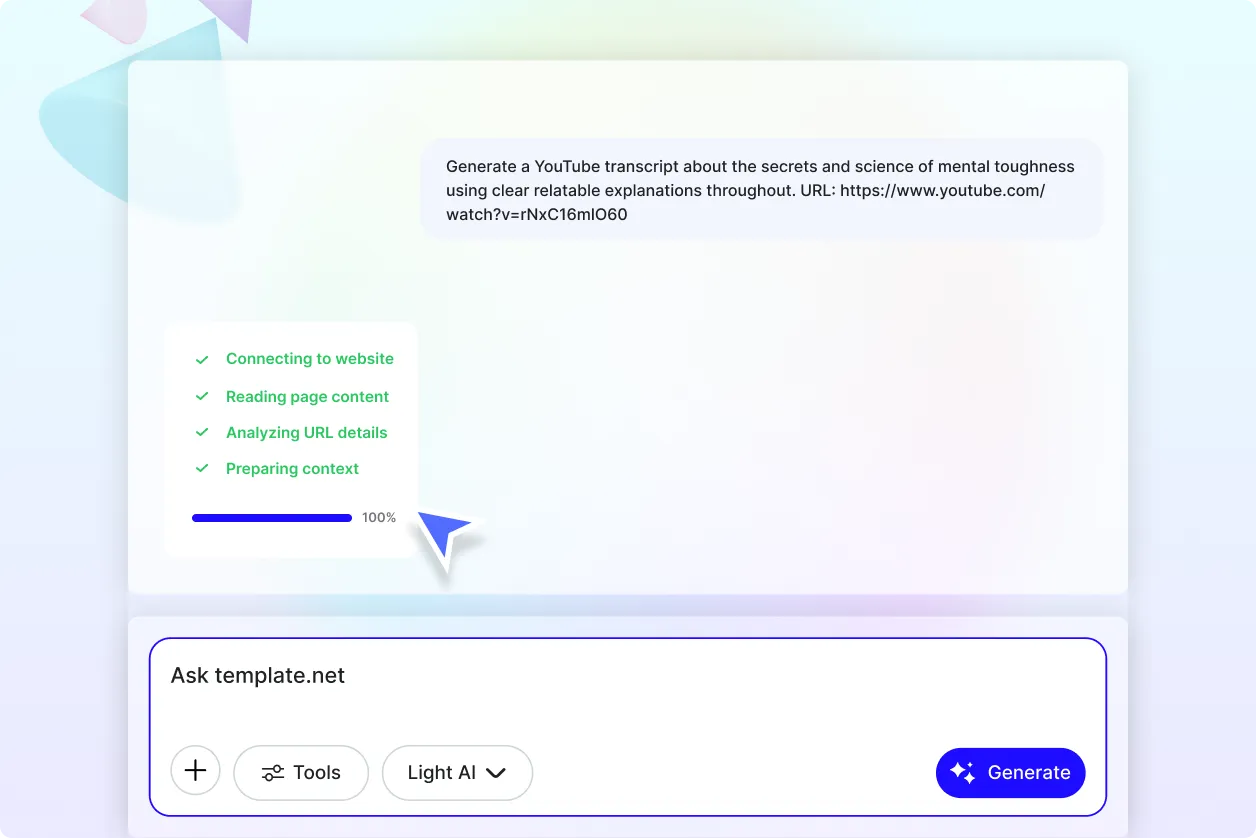 Free AI YouTube Transcript Generator | AI Video to Text Tool Online [ No Signup ]